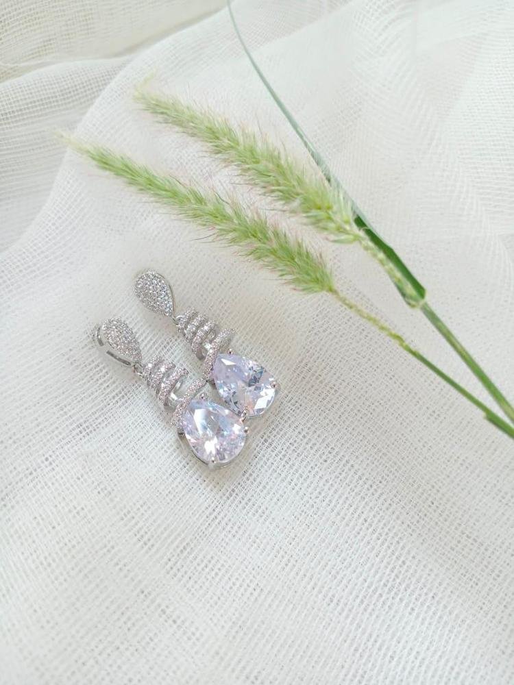 Zircon Earrings for Women Gold plated  Festival Wear #00